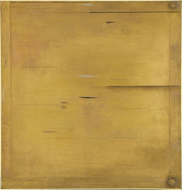 Valentino Barachini : Indifferenza alla propria certezza  (1989)  - Tecnica mista su tela - Auction Paintings, Drawings, Sculpures and Multiples - Casa d'aste Farsettiarte