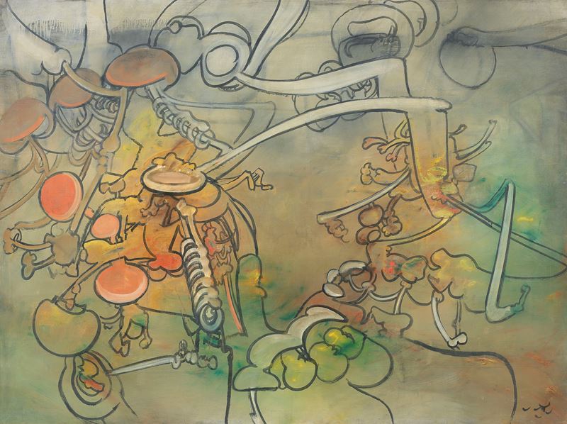 Roberto Sebastian Matta - Composition (topo Lame)