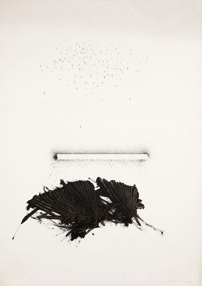 Senza titolo (acrilico su carta applicata su tela), 1979