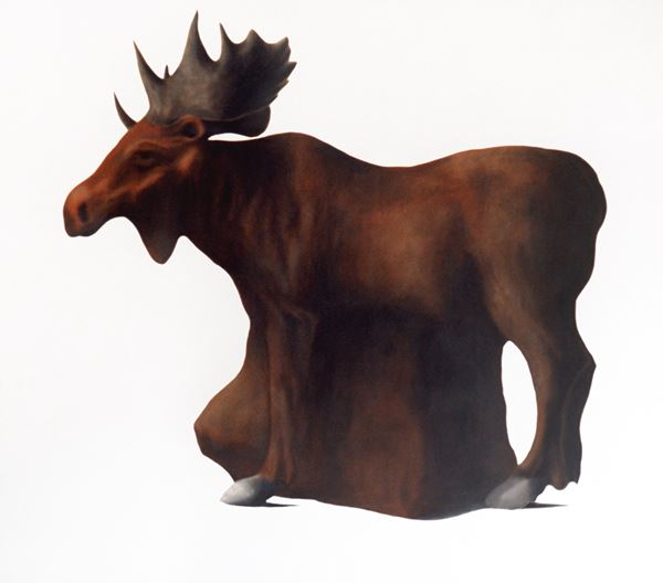 Simone Berti : Senza titolo (Alce)  (1999)  - Alchidico su tela - Asta Arte Contemporanea - Casa d'aste Farsettiarte