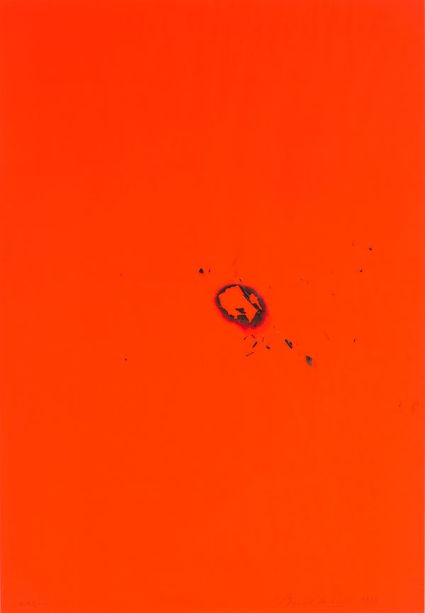 Bernard Aubertin : Semema  (1990)  - Bruciatura su carta - Asta Arte Contemporanea - Casa d'aste Farsettiarte
