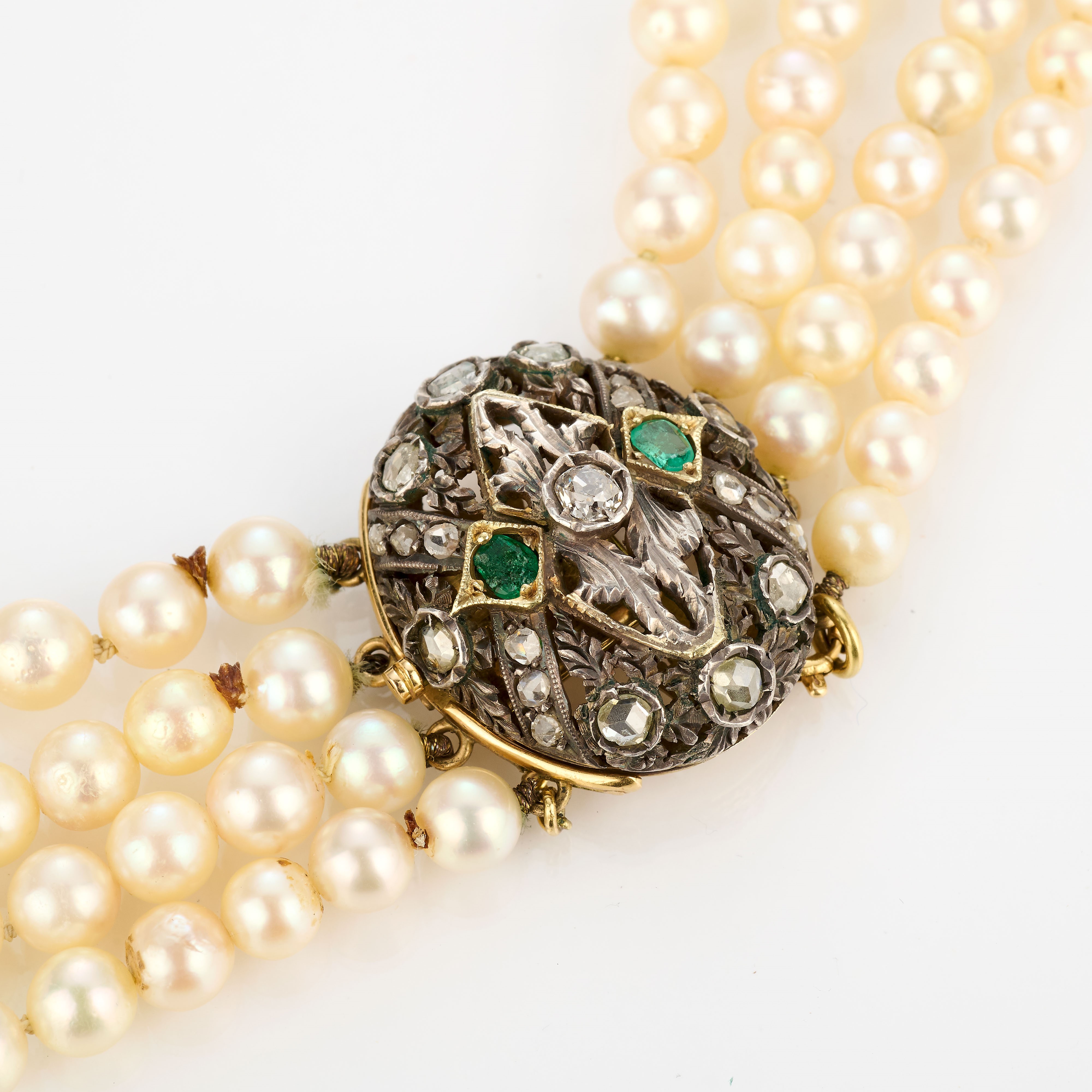 Collana girocollo di perle coltivate
