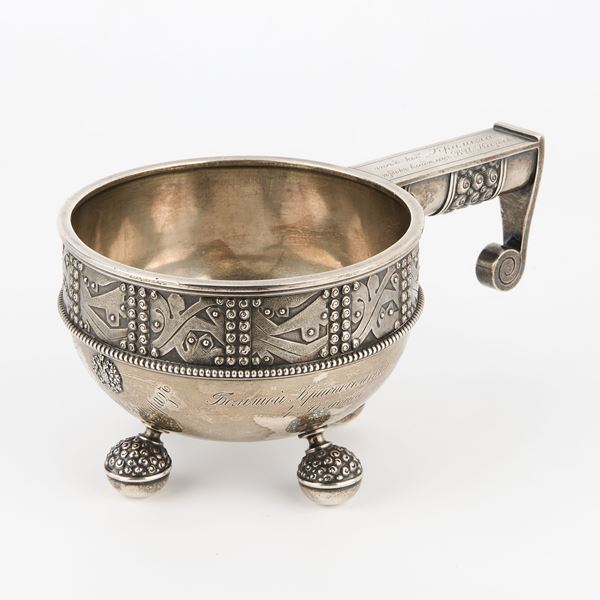 Fabergé kovsh d'honneur in argento