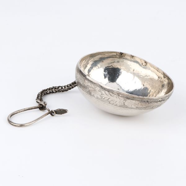 Cucchiaio battesimale in argento