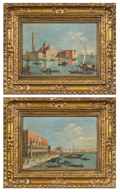 «L'isola di San Giorgio» e «il Bacino di San Marco con Palazzo Ducale»