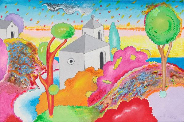 Luca Alinari : Senza titolo  - Tecnica mista su tela - Auction Parade - Modern, Contemporary and Graphic Art - Casa d'aste Farsettiarte