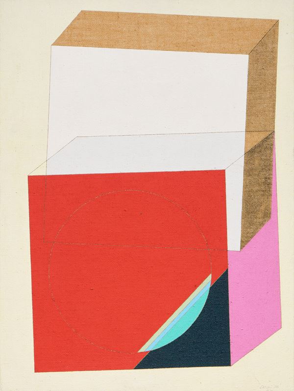 Eugenio Carmi : Sinapsi immaginaria  (1998)  - Acrilico su tela - Auction Parade - Modern, Contemporary and Graphic Art - Casa d'aste Farsettiarte