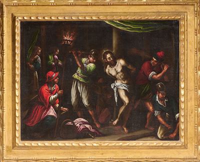 Flagellazione di Cristo, olio su tela