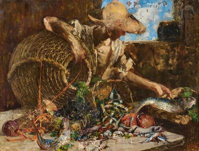 La pesca miracolosa, olio su tela