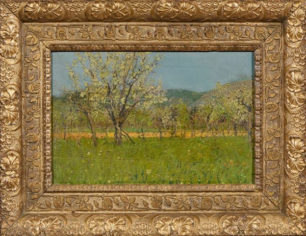 Carlo Passigli - Paesaggio con ciliegi