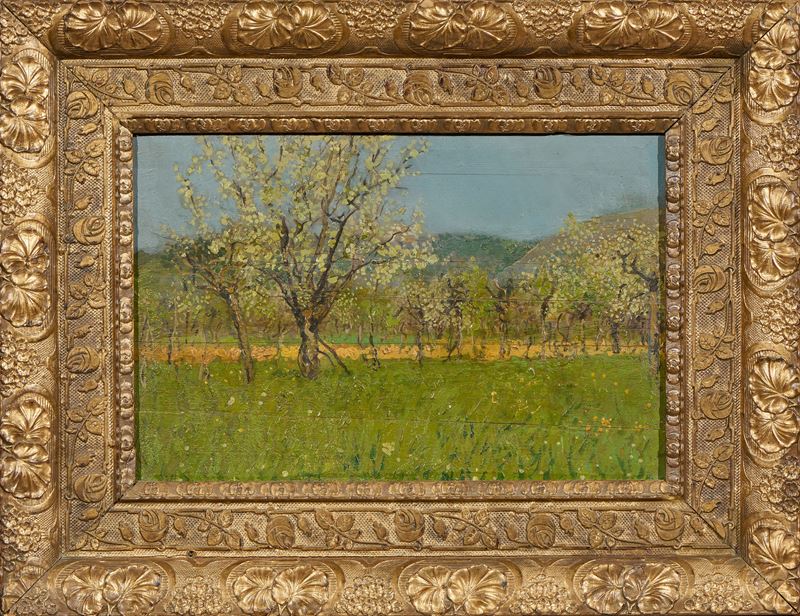 Carlo Passigli - Paesaggio con ciliegi