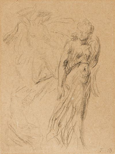 Studio di figure, matita su carta