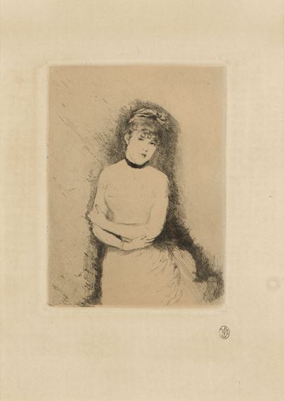 Jeune femme (acquaforte)