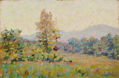 Paesaggio, olio su tavola (1922)