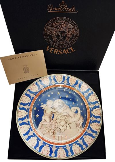 Versace by Rosenthal, Piatto da Natale in porcellana policroma