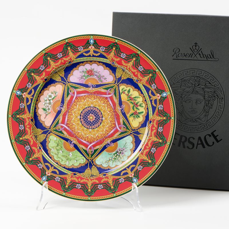 Rosenthal Versace, Piatto da Natale in porcellana policroma (2005)