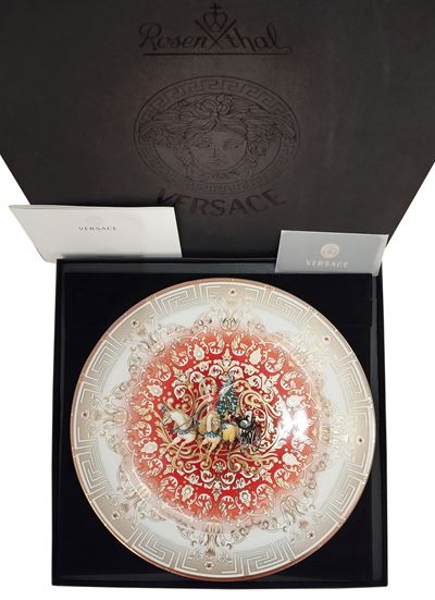 Versace by Rosenthal, Piatto da collezione «Christmas Chariot» in porcellana policroma