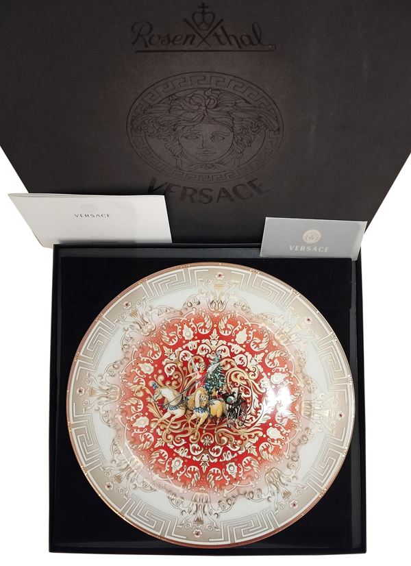 Versace by Rosenthal piatto Natale   (2007)  - Porcellana policroma - Asta Parade - Arte della Tavola - Casa d'aste Farsettiarte