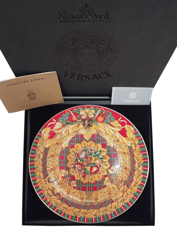 Versace by Rosenthal piatto Natale   (2006)  - Porcellana policroma - Asta Parade - Arte della Tavola - Casa d'aste Farsettiarte
