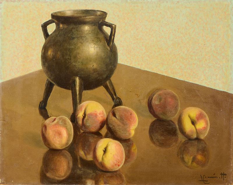 Leonardo Cominotto - Natura morta, olio su tela
