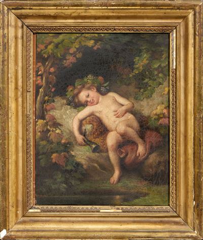 Palizzi, Bacco, olio su tela