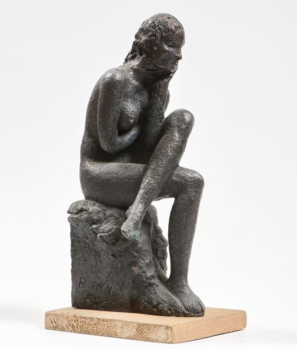 Bruno Innocenti - Nudino con gambe accavallate
