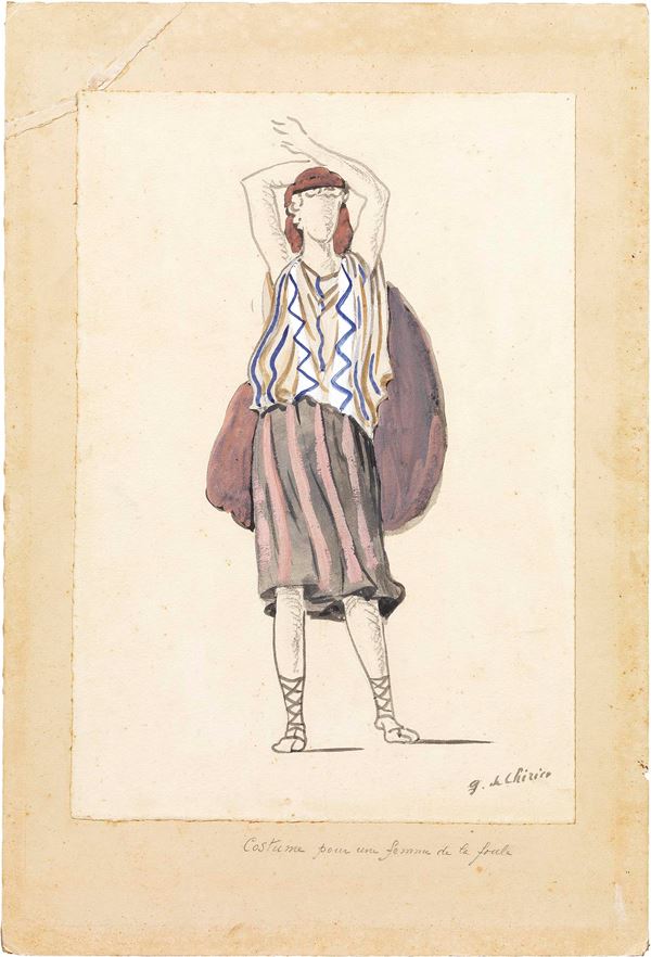 Giorgio de Chirico - Costume pour une femme de la foule