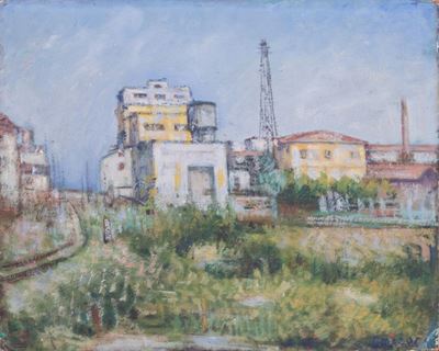 Il Serraglio, olio su cartone telato