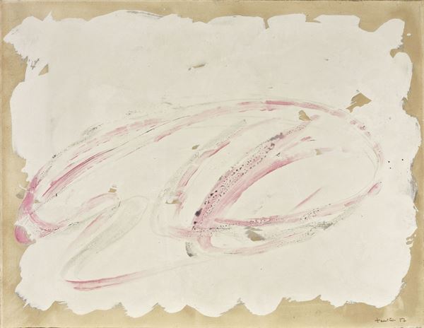 Jean Fautrier : Composizione  (1957)  - Tempera su carta applicata su tela - Asta ARTE CONTEMPORANEA - I - Casa d'aste Farsettiarte