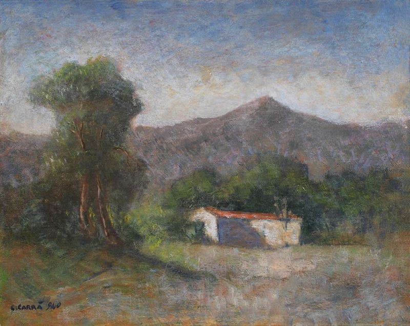 Carlo Carrà - Paesaggio Apuano