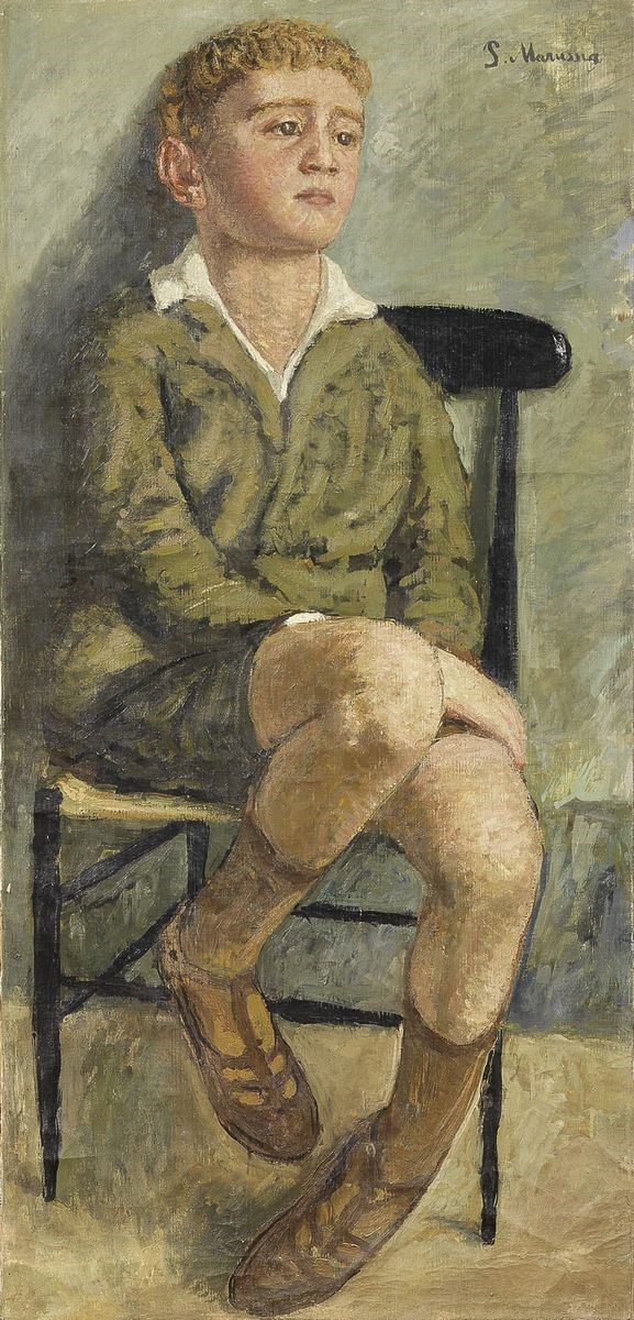 Piero Marussig - Ragazzo Seduto