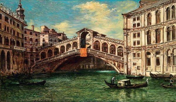 Giorgio de Chirico - Venezia, Ponte di Rialto