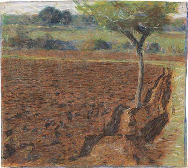 Giacomo Balla - Paesaggio con un albero