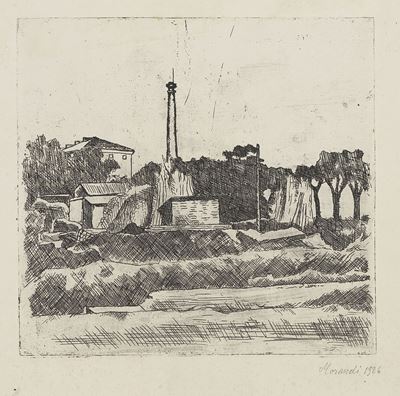 Paesaggio con la Ciminiera (sobborghi di Bologna)
