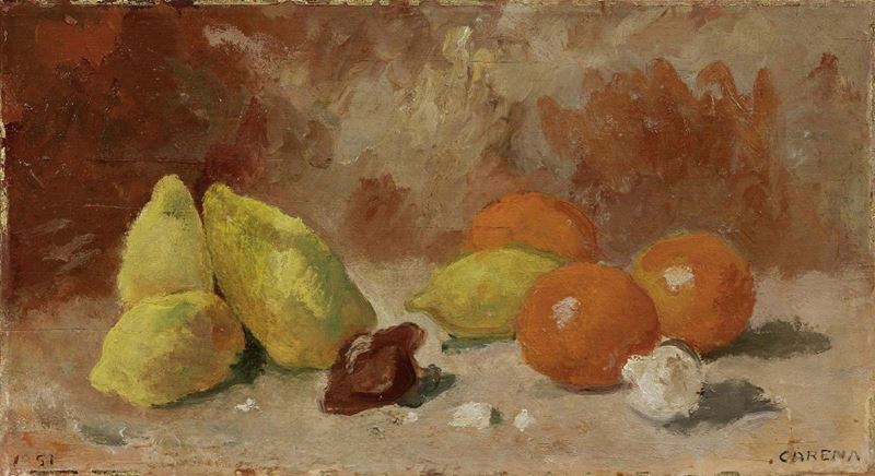 Felice Carena - Natura Morta con Arance e Limoni