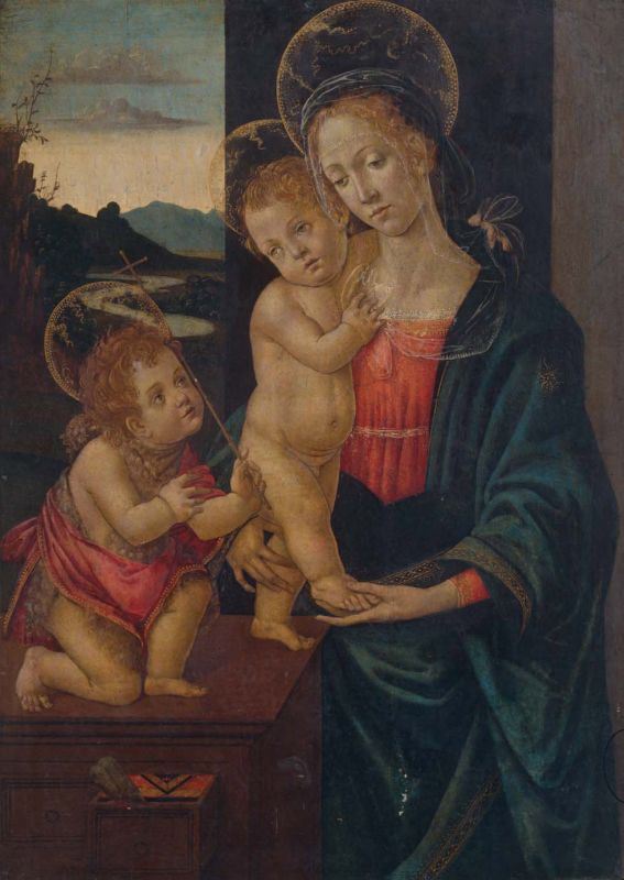 Francesco Botticini - Madonna col Bambino e San Giovannino