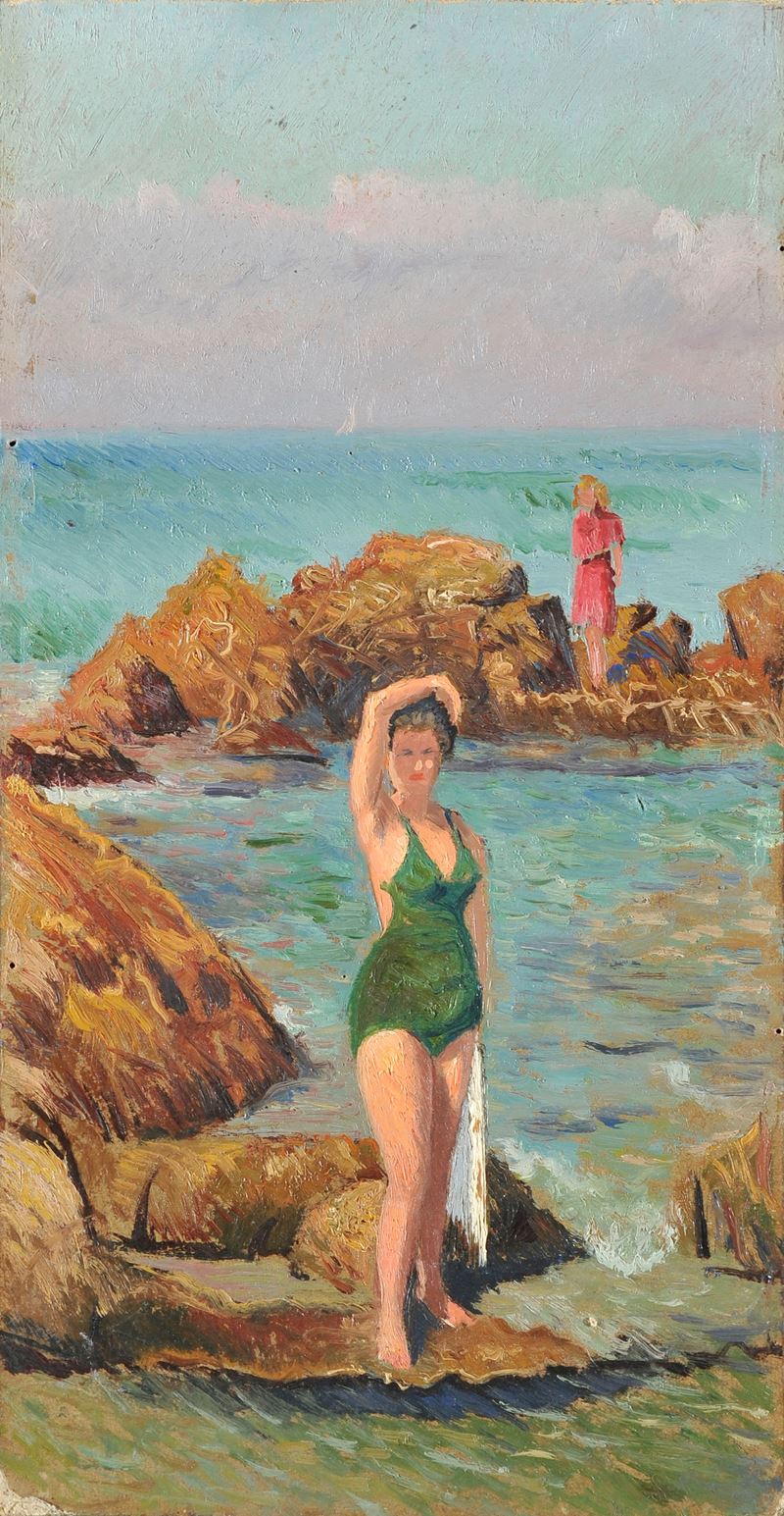 Valentino Ghiglia - Bagnante