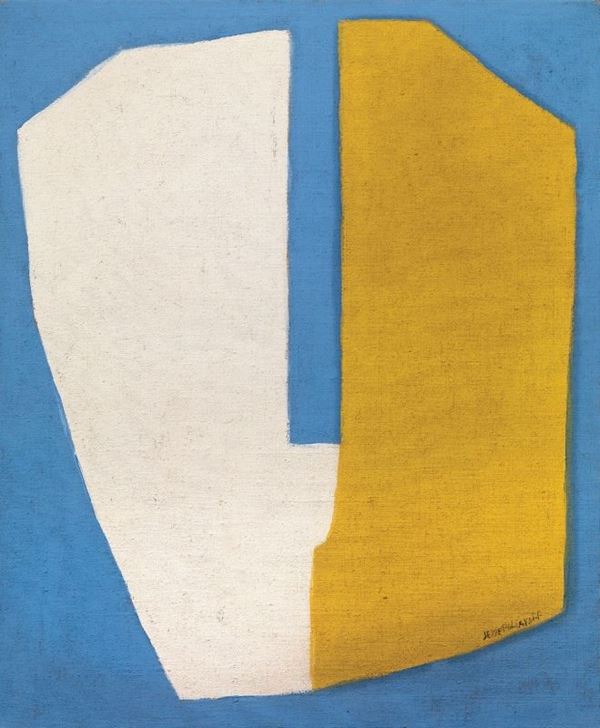 Serge Poliakoff - Composition / Bleu blanc jaune