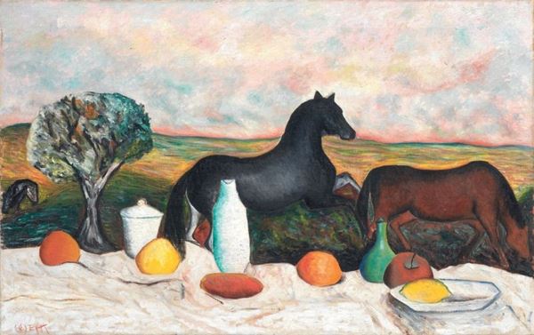 Giuseppe Cesetti - La tavola e i cavalli