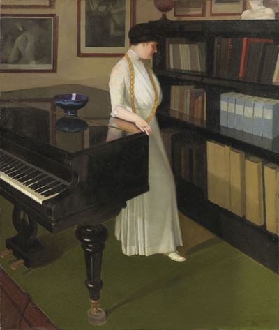 La Signora Ojetti al Pianoforte