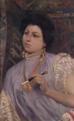 Ignoto del XIX secolo - Ritratto femminile
