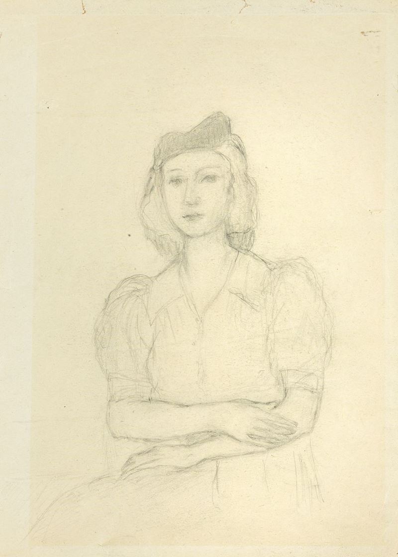 Antonio Donghi - Studio per «ritratto di Donna»