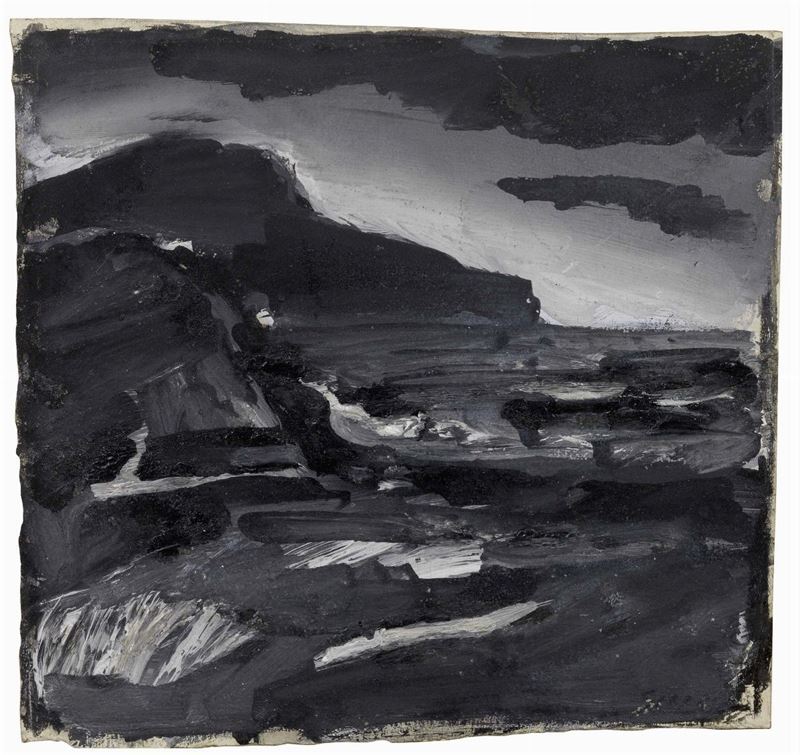 Mario Sironi - Paesaggio con Montagne