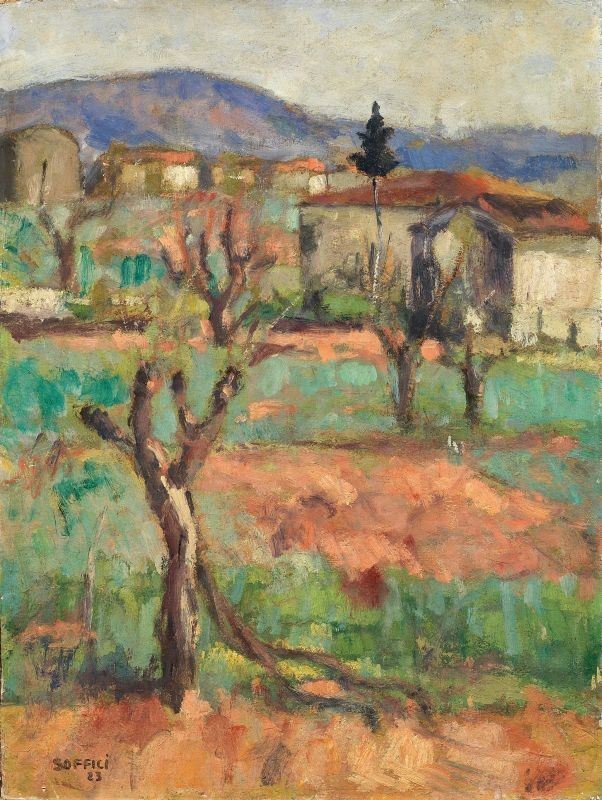 Ardengo Soffici - Tramonto sulla Campagna Toscana