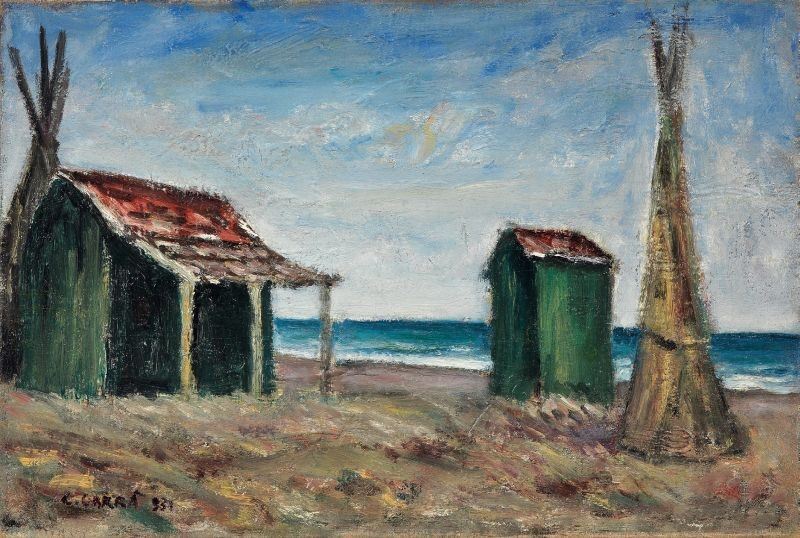 Carlo Carrà - Spiaggia
