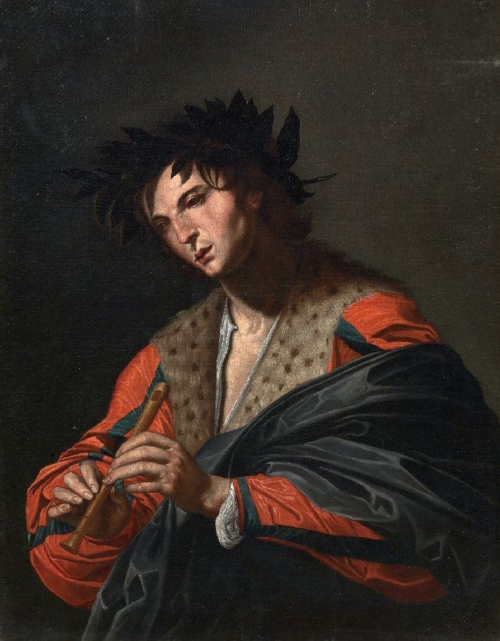 Valentin De Boulogne (copia Da) - Apollo in Vesti di Pastore