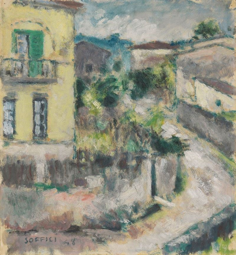 Ardengo Soffici - Paesaggio a Poggio a Caiano