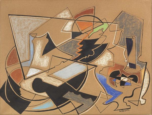 Gino Severini - Composizione astratta (Ritmo di oggetti)