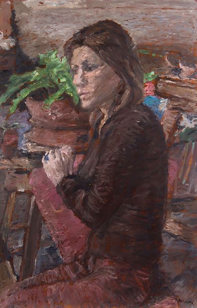 Figura, olio su tavola (1971)