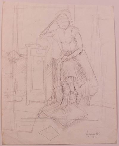 Interno con Figura Seduta